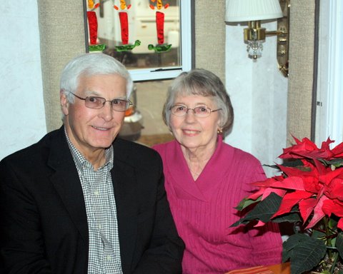 Photo of Keith & Pat, December, 2009.