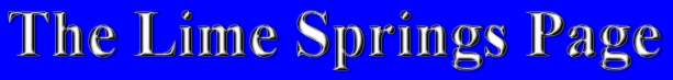 Logo for The Lime Springs Page